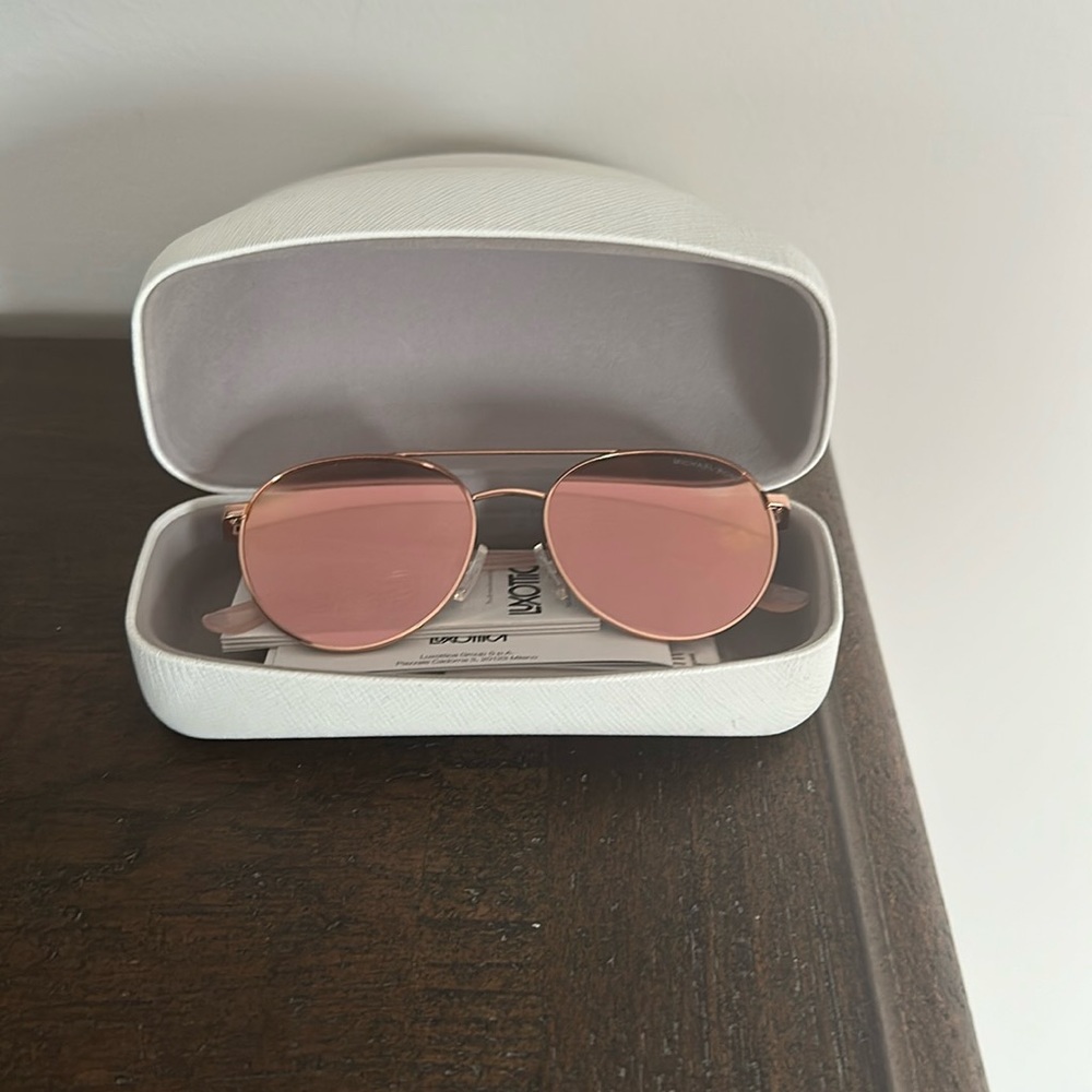 NEW Michael Kors Hartley Sunglasses Rose Gold MK1070-18996G-54 Authentic